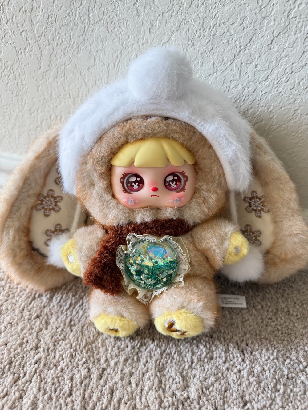 Mocici Sugar Heart Rabbit Warm Whispers Plush Doll | Rotatable Eyes